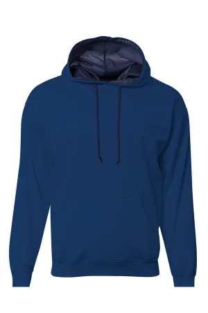 A4 Herren Sprint Tech Fleece Kapuzenpullover mit Beuteltasche - Marineblau