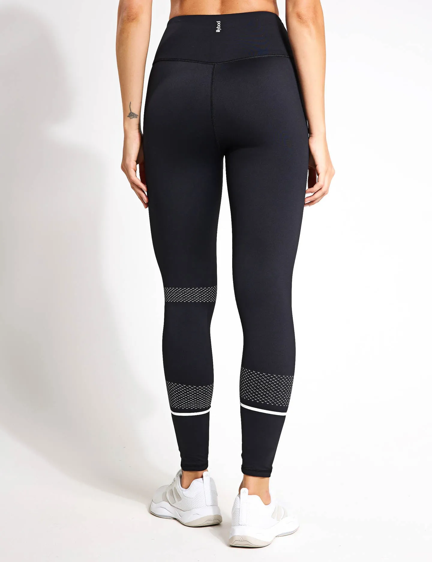 Aktivieren Sie die Full Length Legging - Schwarz/Weiß