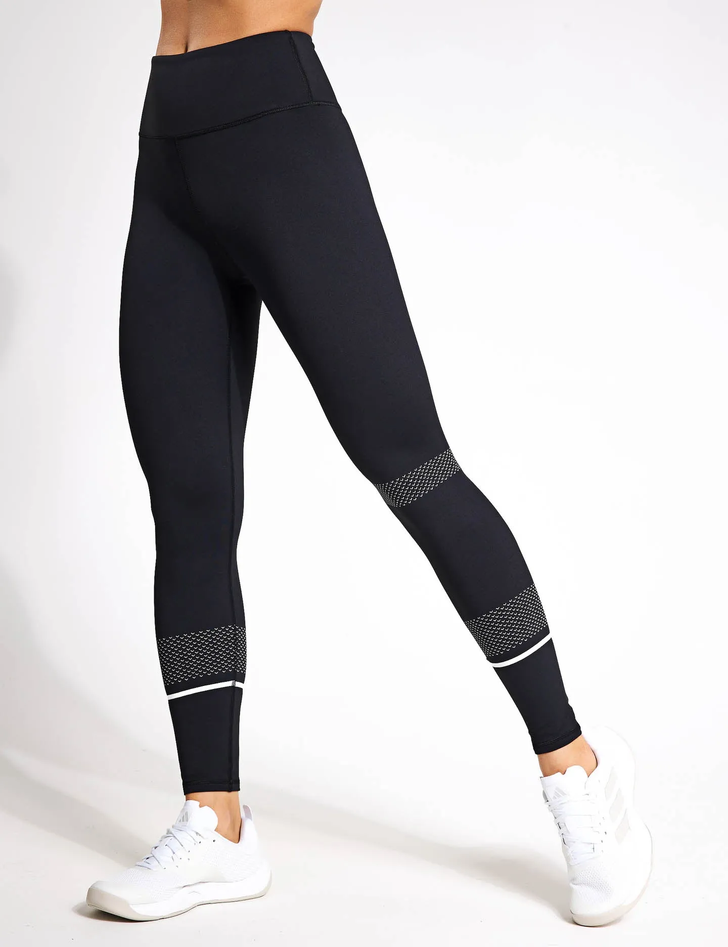 Aktivieren Sie die Full Length Legging - Schwarz/Weiß