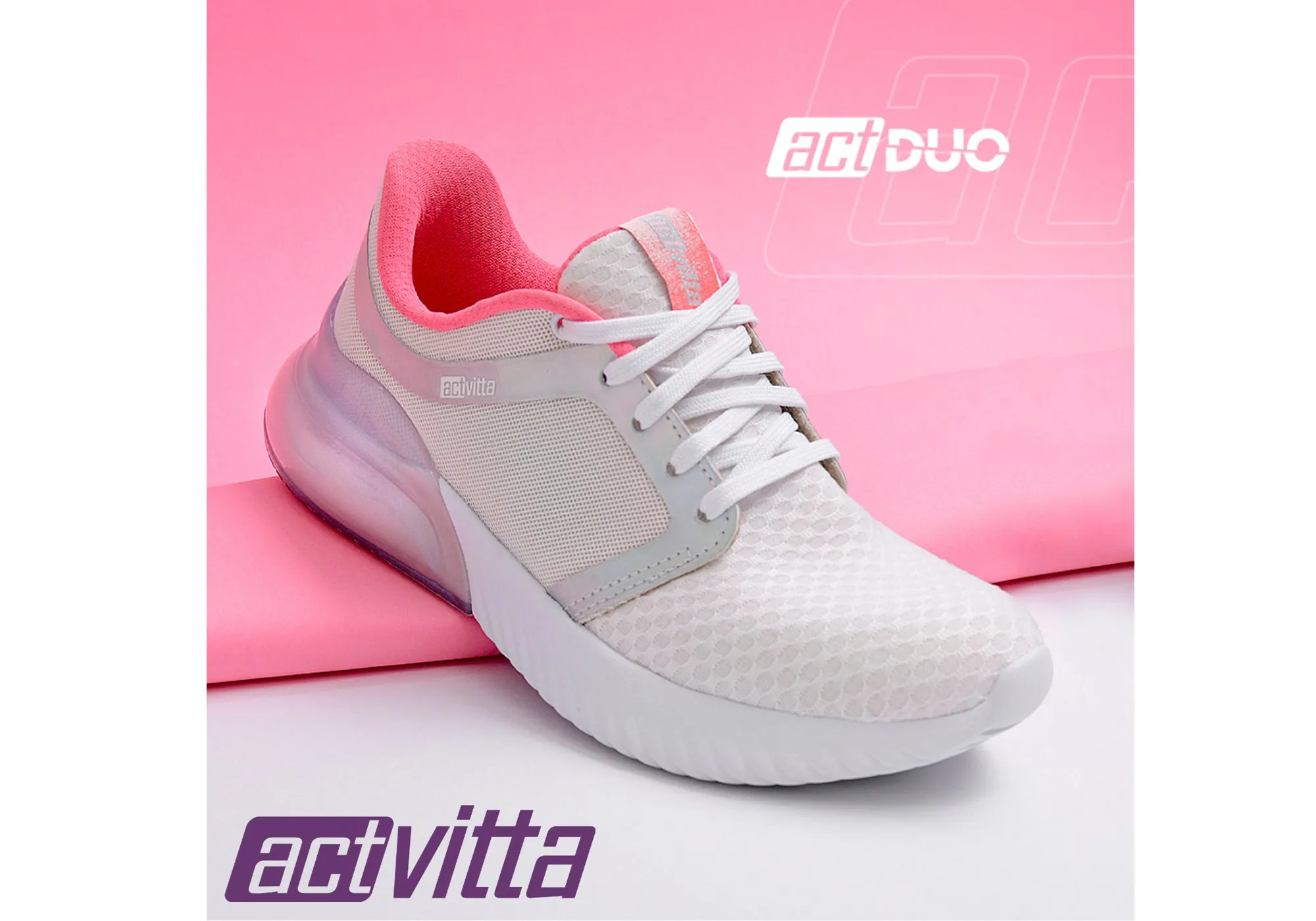Actvitta Transcend Damen-Aktivitätsschuhe mit Polsterung, hergestellt in Brasilien, Actvitta Schuhe
