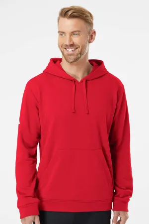 Adidas Herren Fleece Kapuzenpullover mit Kangaroo-Tasche - Rot