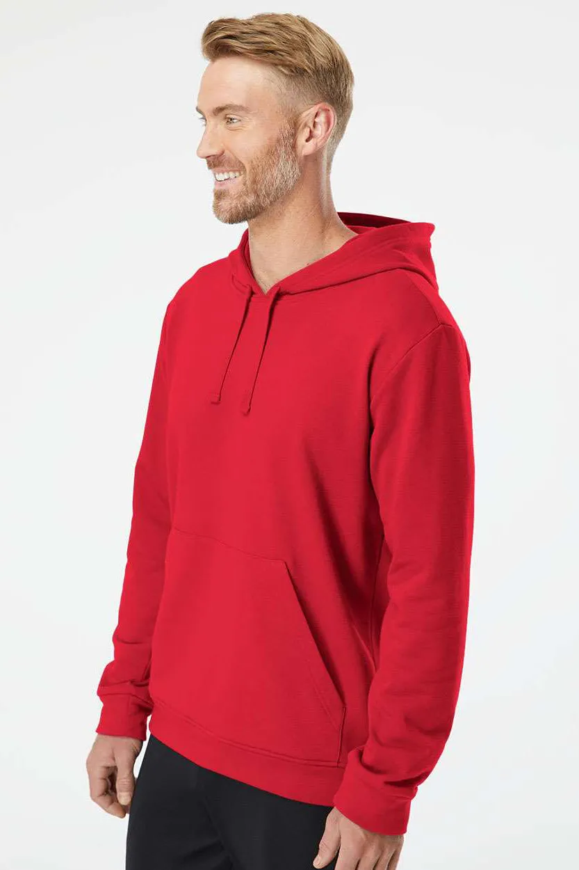 Adidas Herren Fleece Kapuzenpullover mit Kangaroo-Tasche - Rot