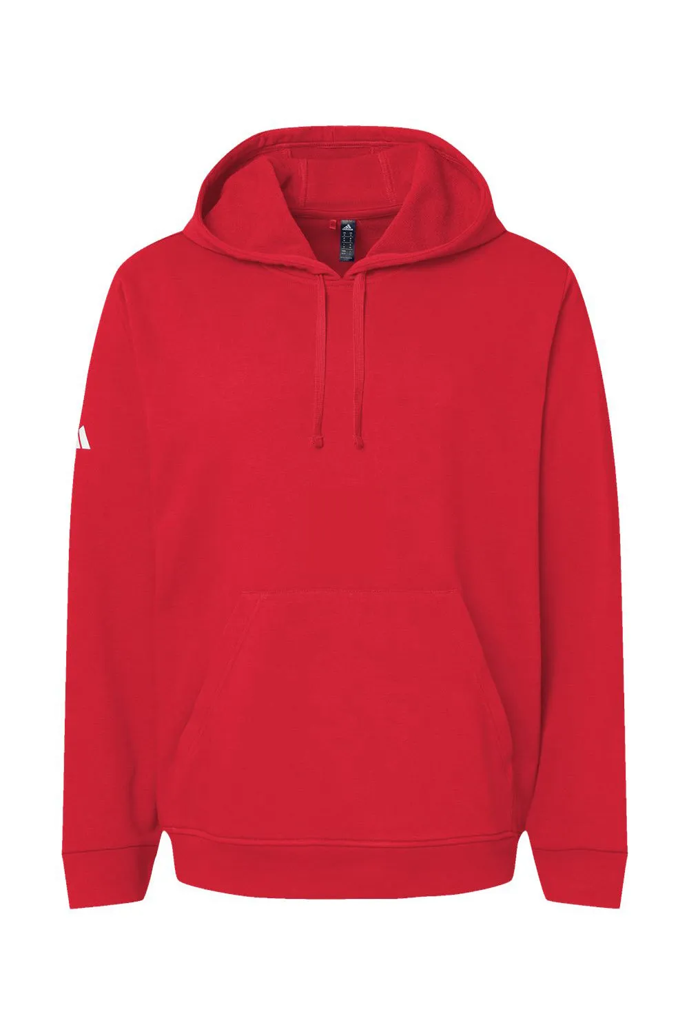 Adidas Herren Fleece Kapuzenpullover mit Kangaroo-Tasche - Rot