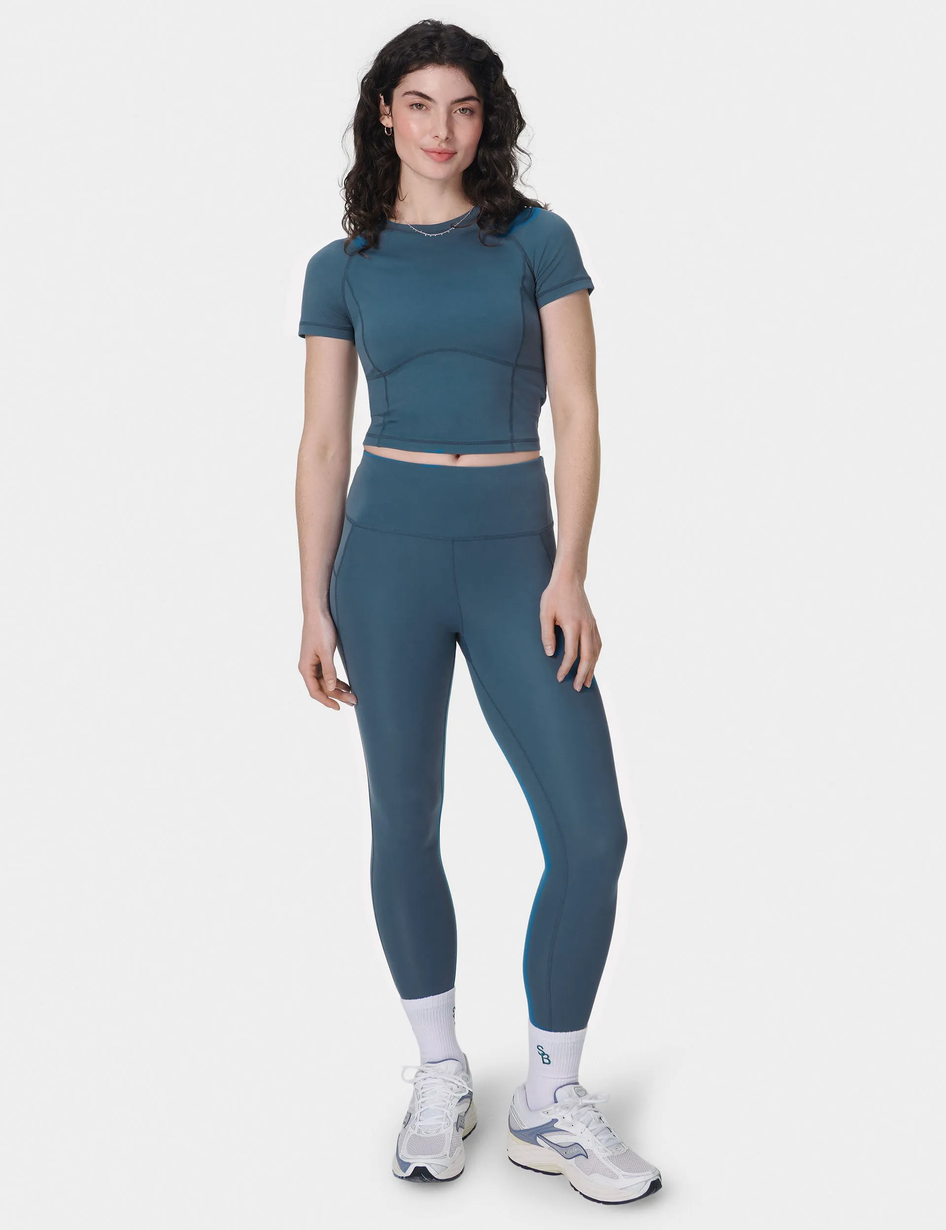 All Day 7/8 Leggings - Gedämpftes Blau