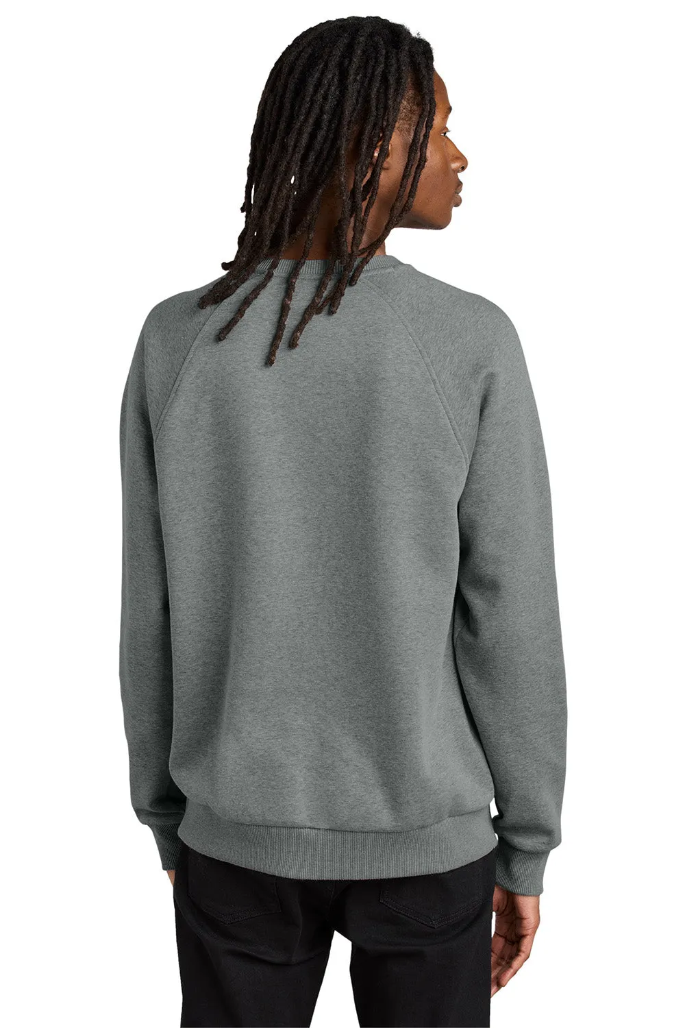 Allmade Herren CVC Fleece Crewneck Sweatshirt - Heather Aluminiumgrau