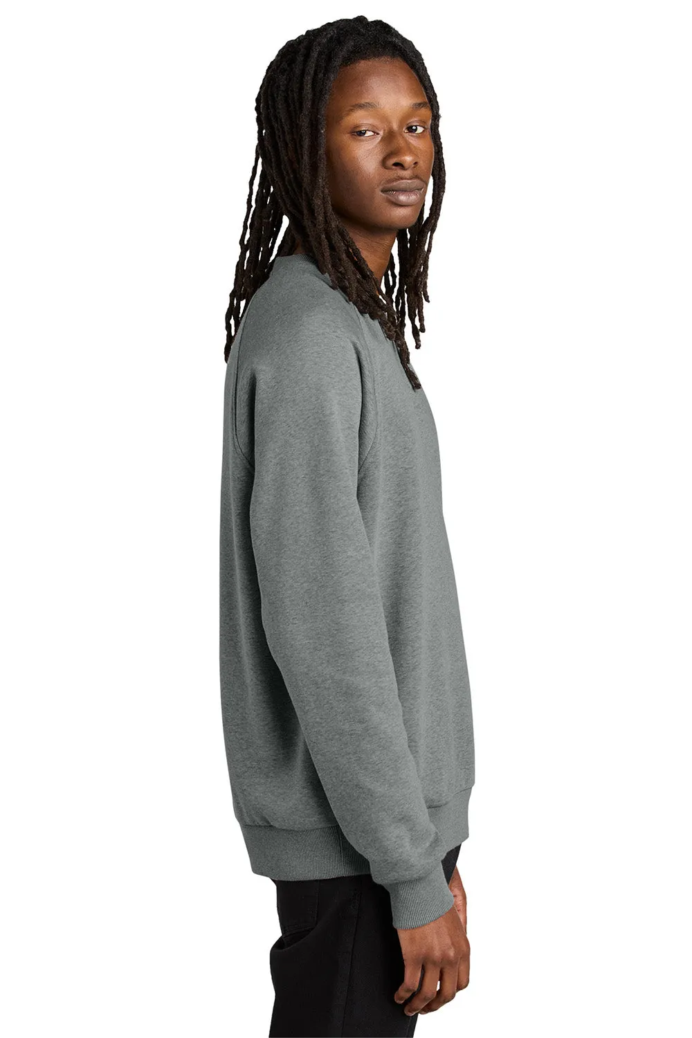 Allmade Herren CVC Fleece Crewneck Sweatshirt - Heather Aluminiumgrau