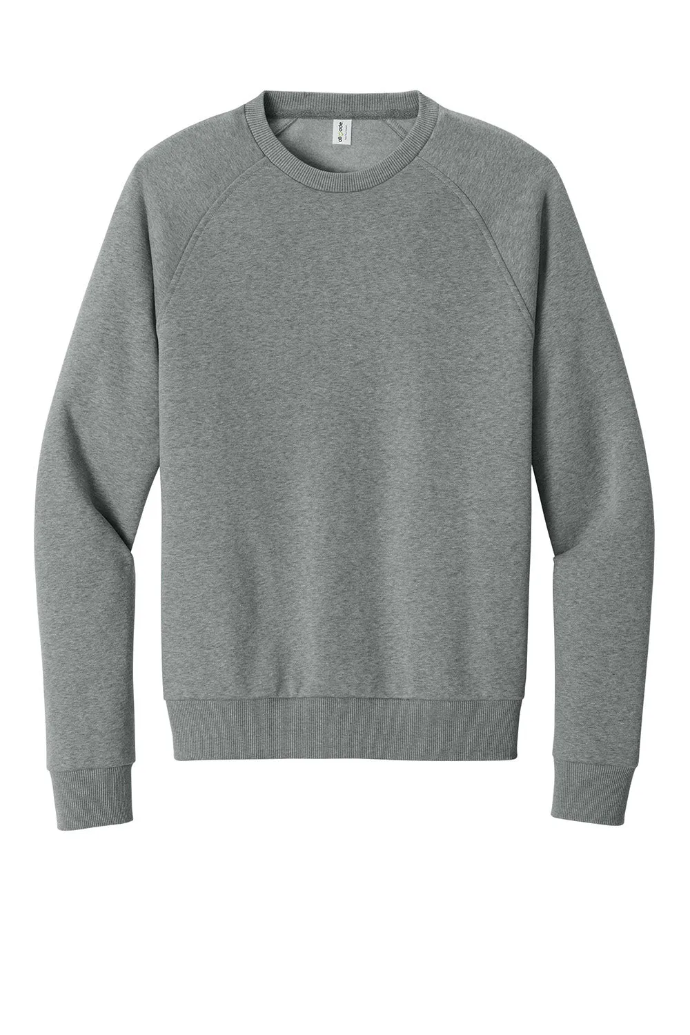Allmade Herren CVC Fleece Crewneck Sweatshirt - Heather Aluminiumgrau