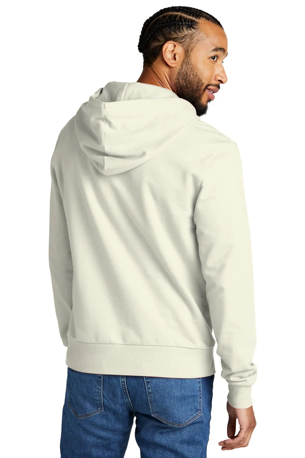 Allmade Herren Bio-French-Terry Kapuzenpullover mit Kangaroo-Tasche - Weißer Sand