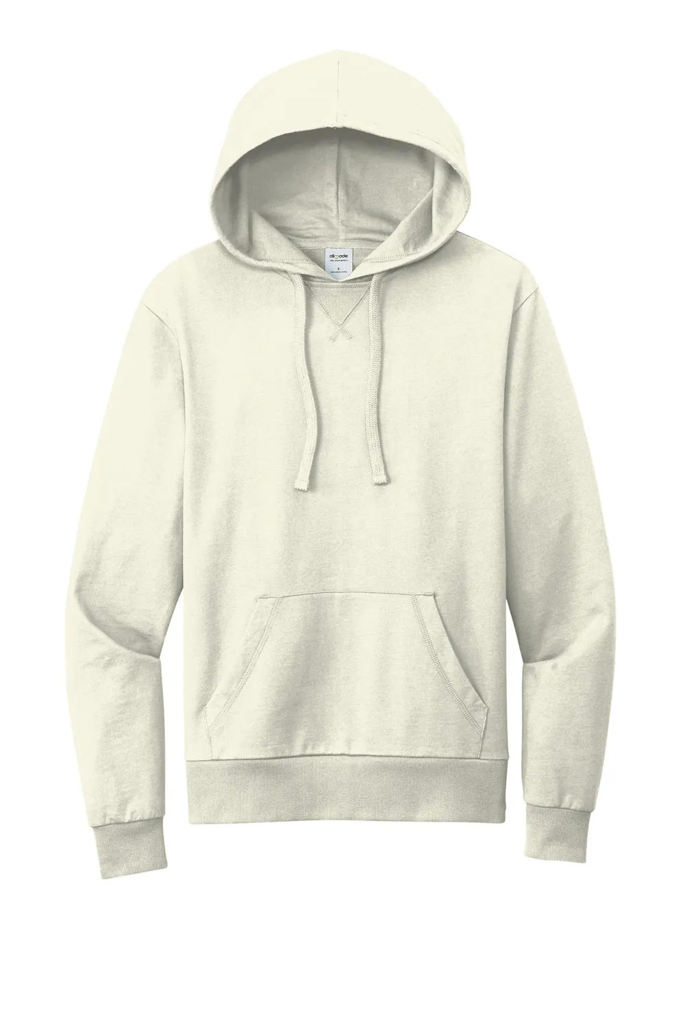 Allmade Herren Bio-French-Terry Kapuzenpullover mit Kangaroo-Tasche - Weißer Sand