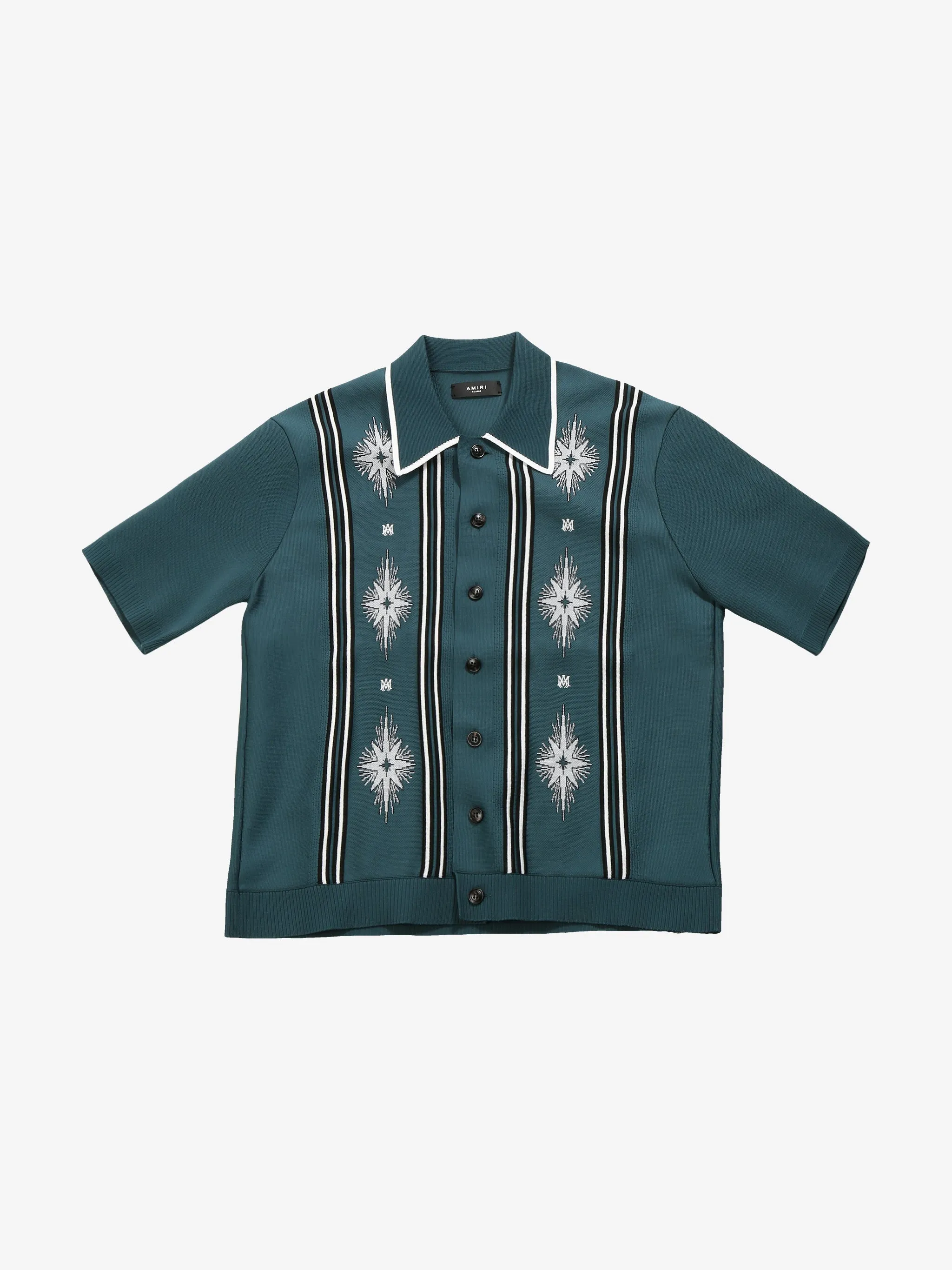 AMIRI - Herren Starburst Knopf-Down Polo Kleidung_amiri