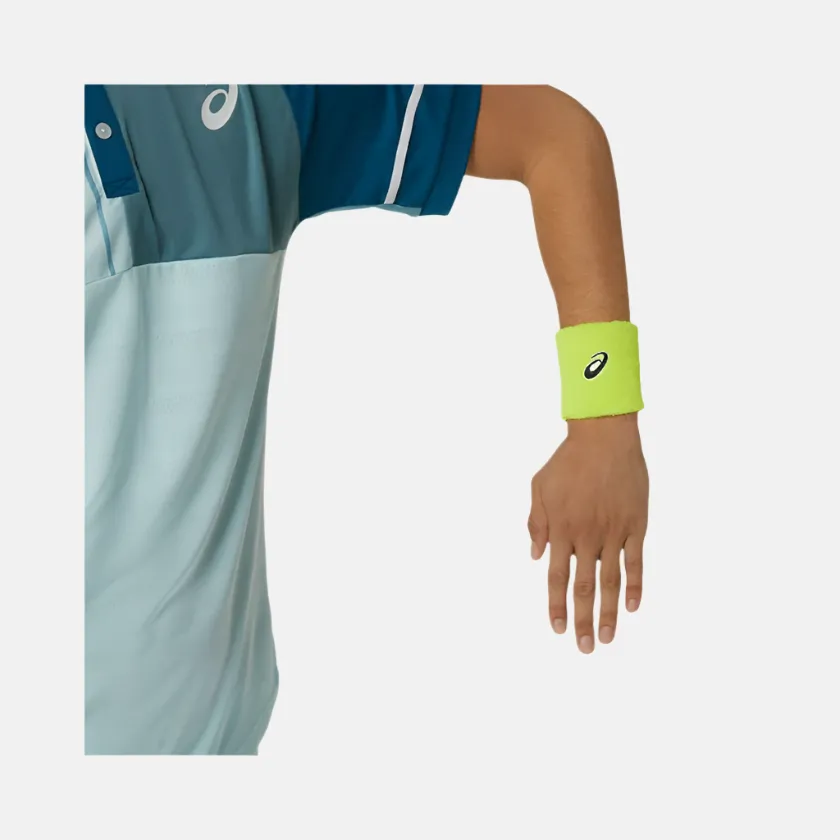 Asics Unisex Tennis-Armband - Sicherheitsgelb/Verblasstes Orange Asics Schuhe