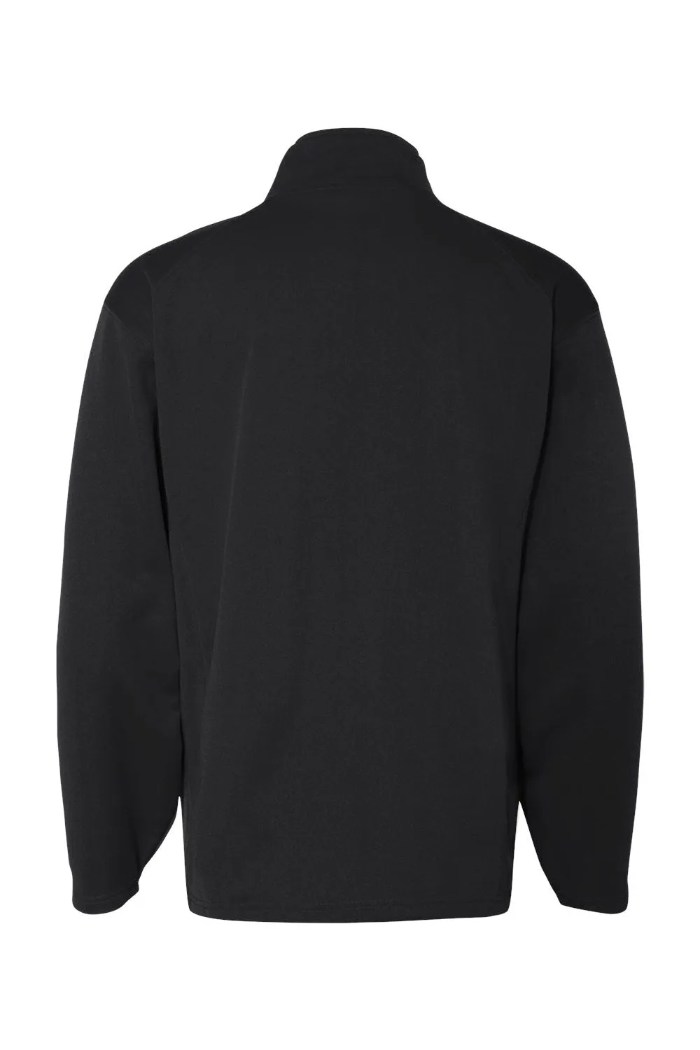 Badger Herren Performance Fleece-Pullover mit Feuchtigkeitstransport und 1/4-Zip sowie Taschen - Schwarz