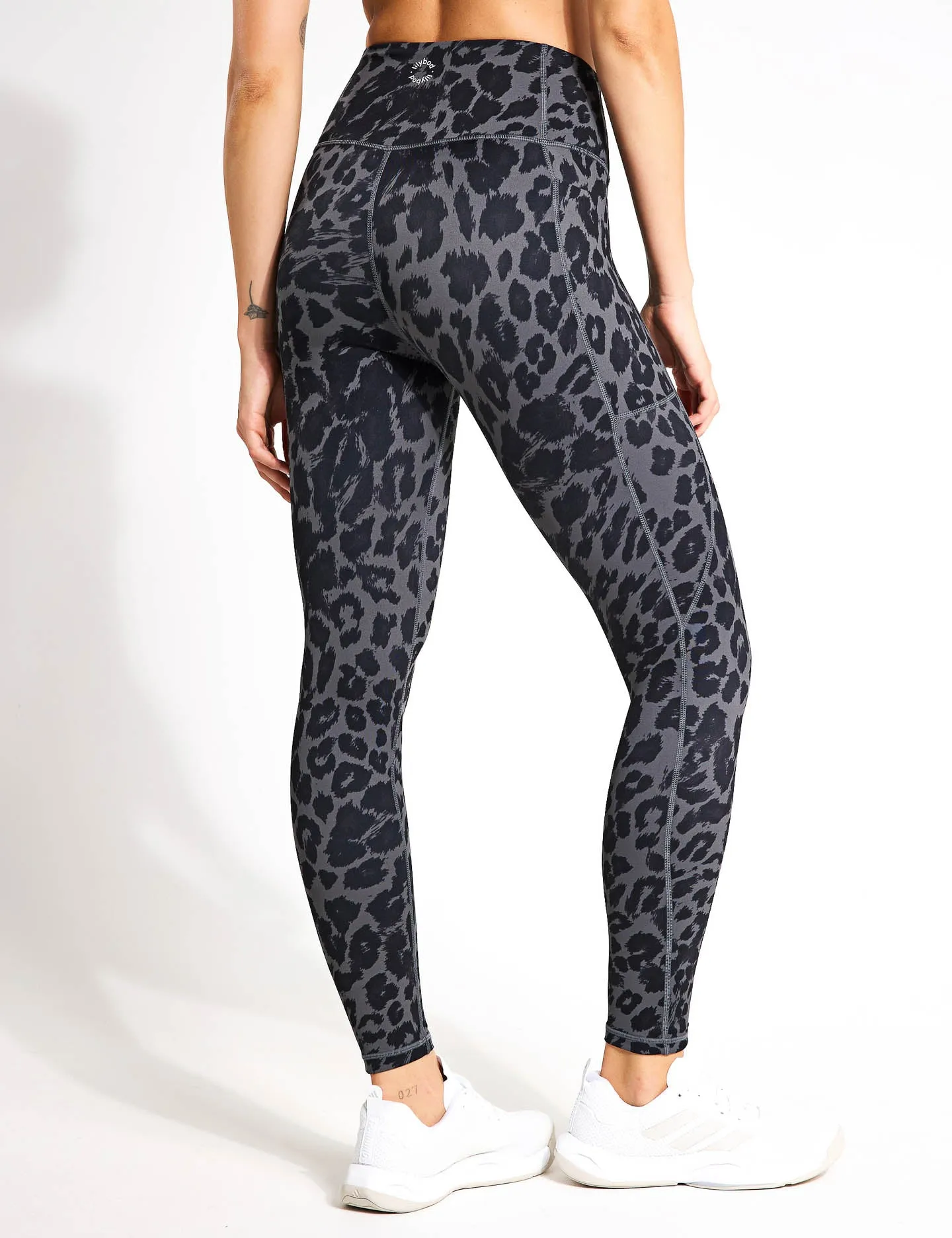 Becca Legging - Mineralgrau Leopard