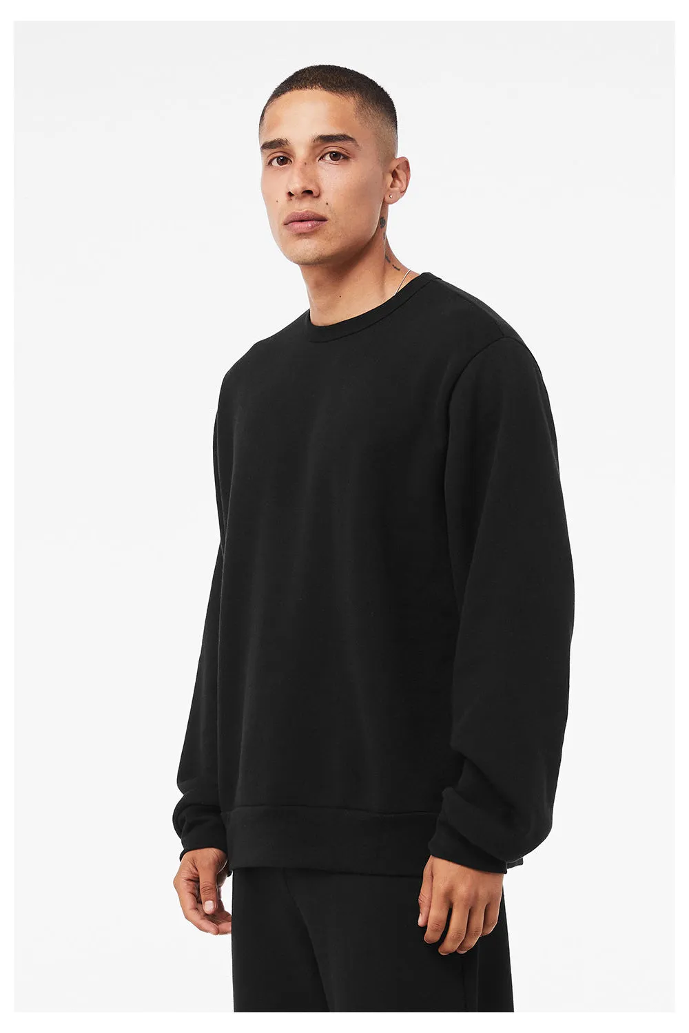 Bella   Canvas Herren Classic Crewneck Sweatshirt - Schwarz