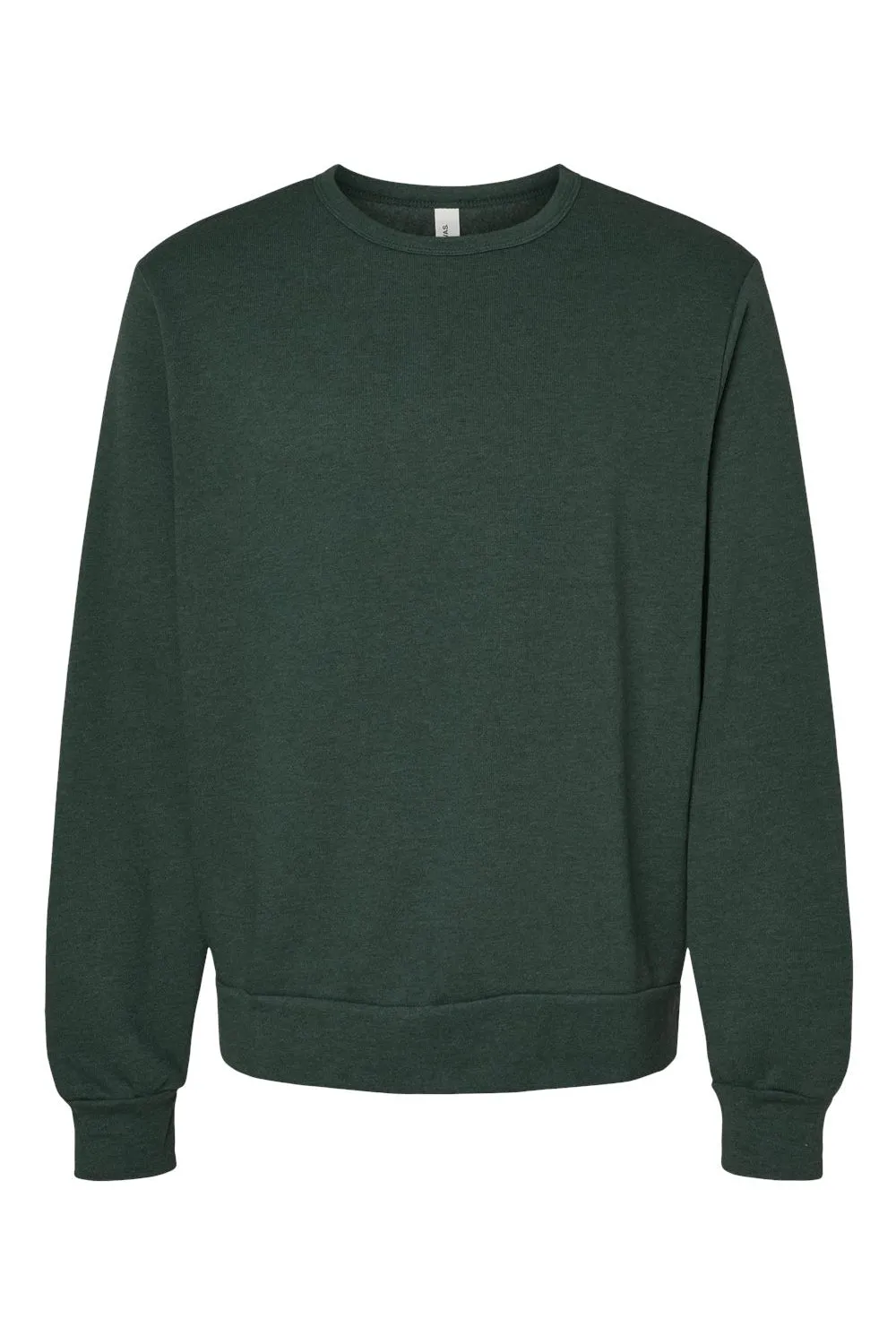 Bella   Canvas Herren Classic Crewneck Sweatshirt - Heather Forest Grün