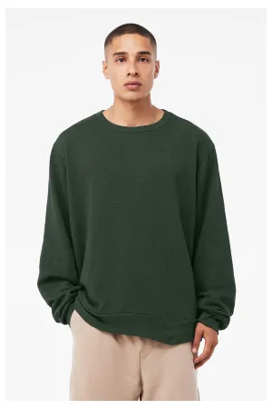 Bella   Canvas Herren Classic Crewneck Sweatshirt - Heather Forest Grün