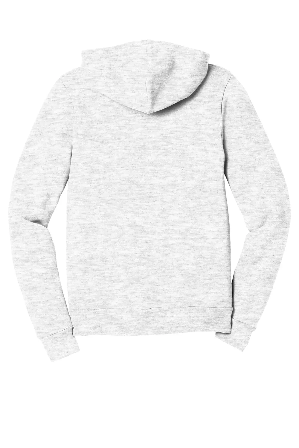 Bella   Canvas Herren Fleece Full-Zip Kapuzenpullover mit Taschen - Aschgrau