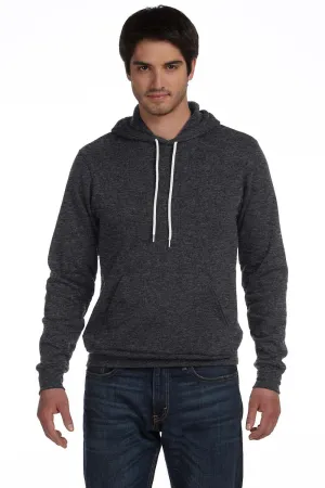 Bella   Canvas Herren Hoodie mit Kapuze und Kangaroo-Tasche aus Sponge-Fleece - Heather Dunkelgrau
