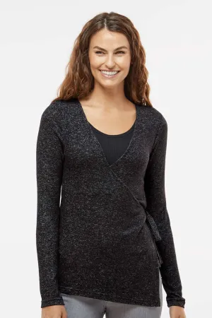 Boxercraft Damen Kuschel-Wrap-Sweatshirt - Heather Schwarz - Ausverkauf