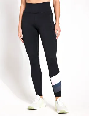 Brooklyn Leggings - Schwarz/Lila/Weiß