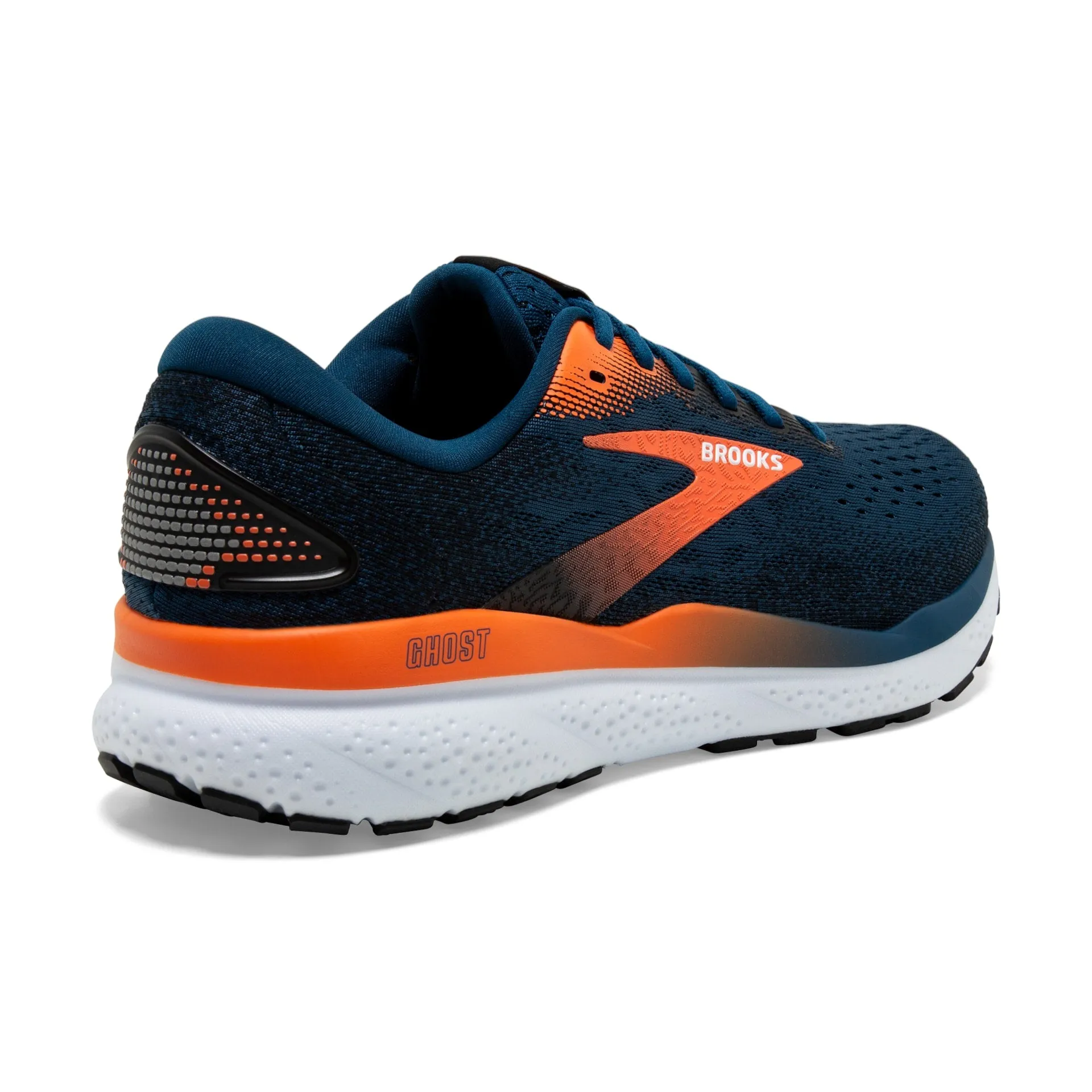 Brooks Herren Ghost 16 - Blauer Opal/Schwarz/Kapuzinerkresse (1104181D474) Brooks