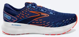 Brooks Herren Glycerin 20 Weite - Blaue Tiefen/Palastblau/Orange (1103822E444) Brooks