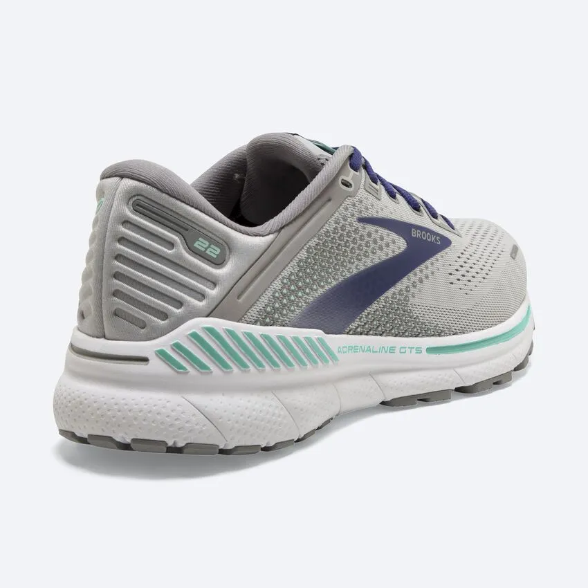 Brooks Damen Adrenaline GTS 22 Weite - Legierung/Grün/Blau (1203531D045) Brooks