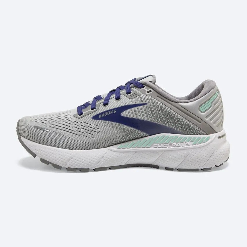 Brooks Damen Adrenaline GTS 22 Weite - Legierung/Grün/Blau (1203531D045) Brooks