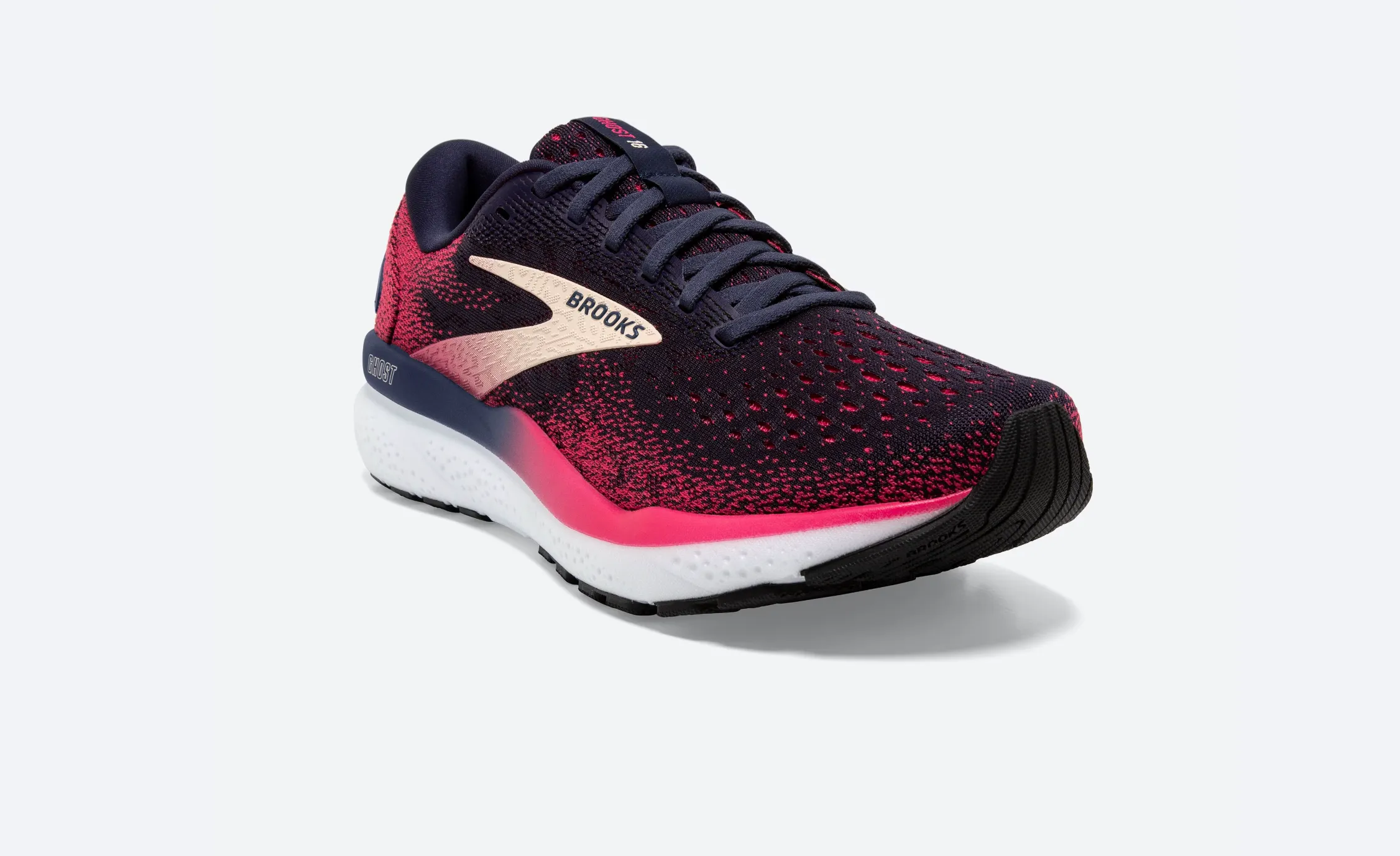 Brooks Womens Ghost 16 - Marineblau/Himbeere/Aprikose (1204071D422) Brooks