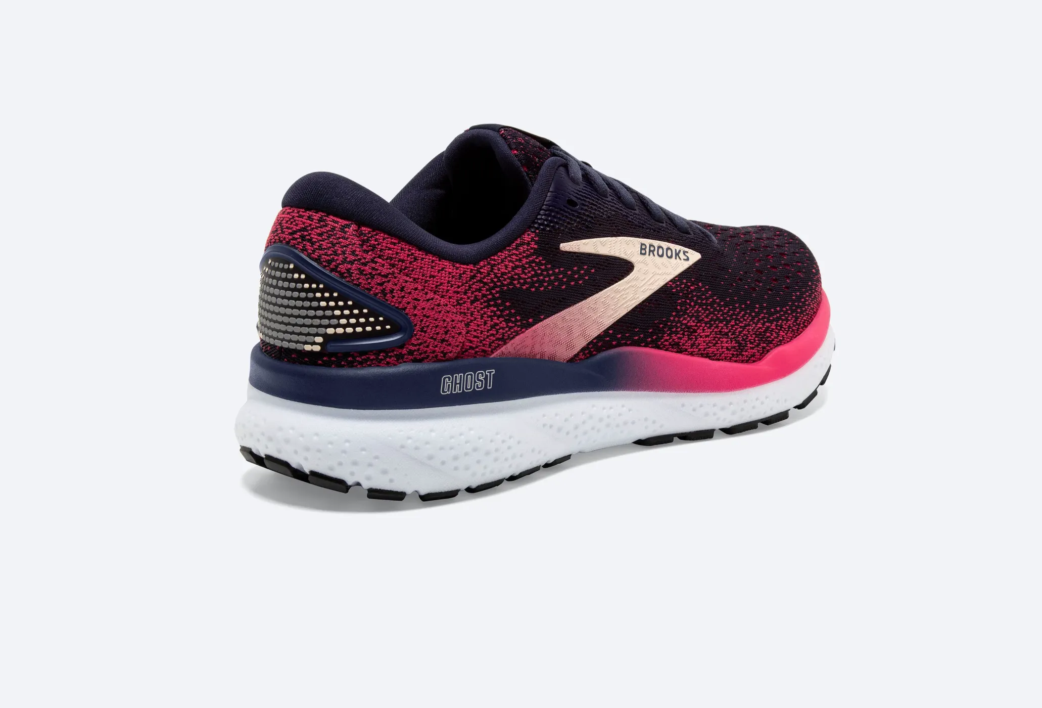 Brooks Womens Ghost 16 - Marineblau/Himbeere/Aprikose (1204071D422) Brooks