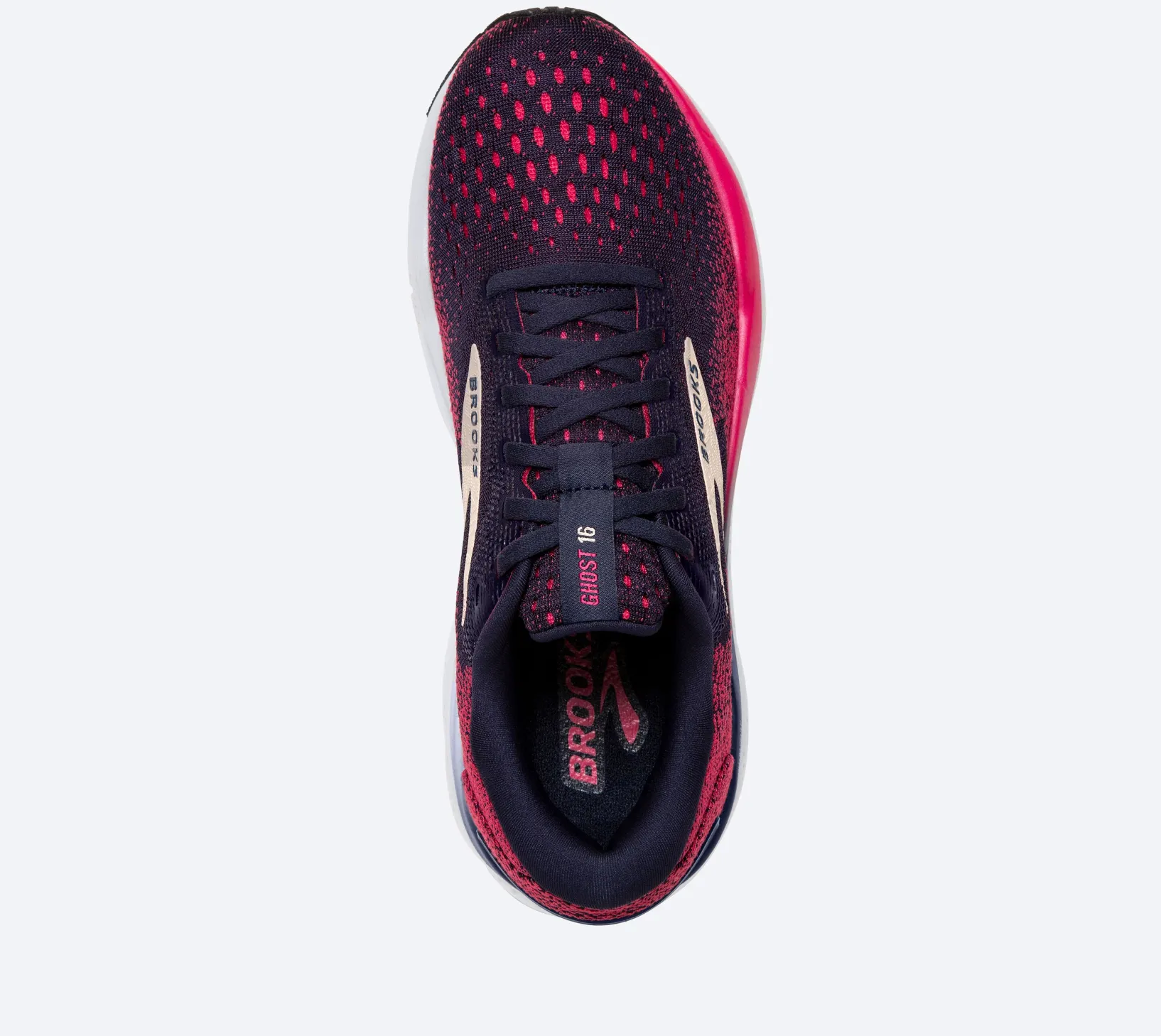 Brooks Womens Ghost 16 - Marineblau/Himbeere/Aprikose (1204071D422) Brooks