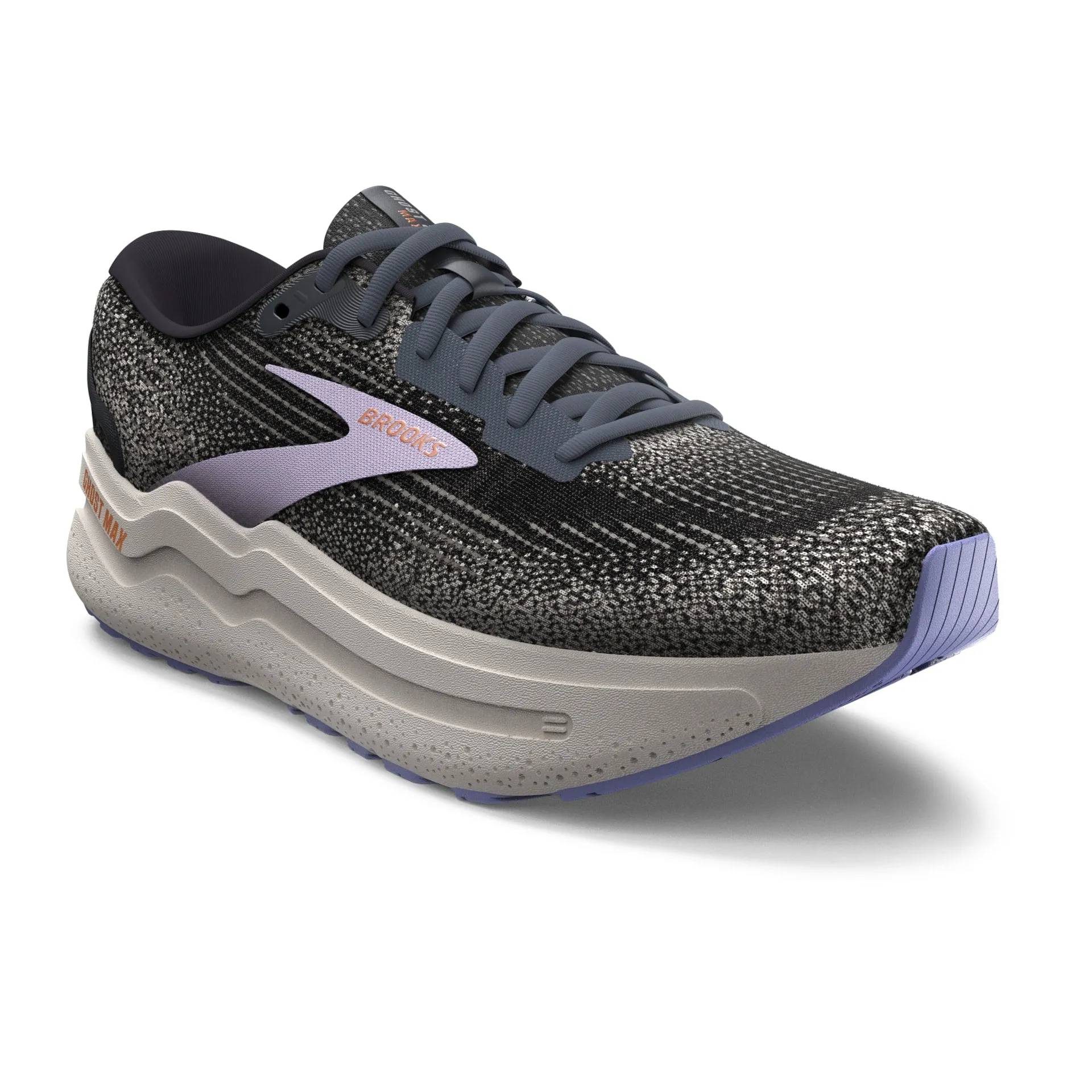 Brooks Damen Ghost Max 2 - Ebenholz/Süßer Lavendel/Legierung (1204201B005) Brooks