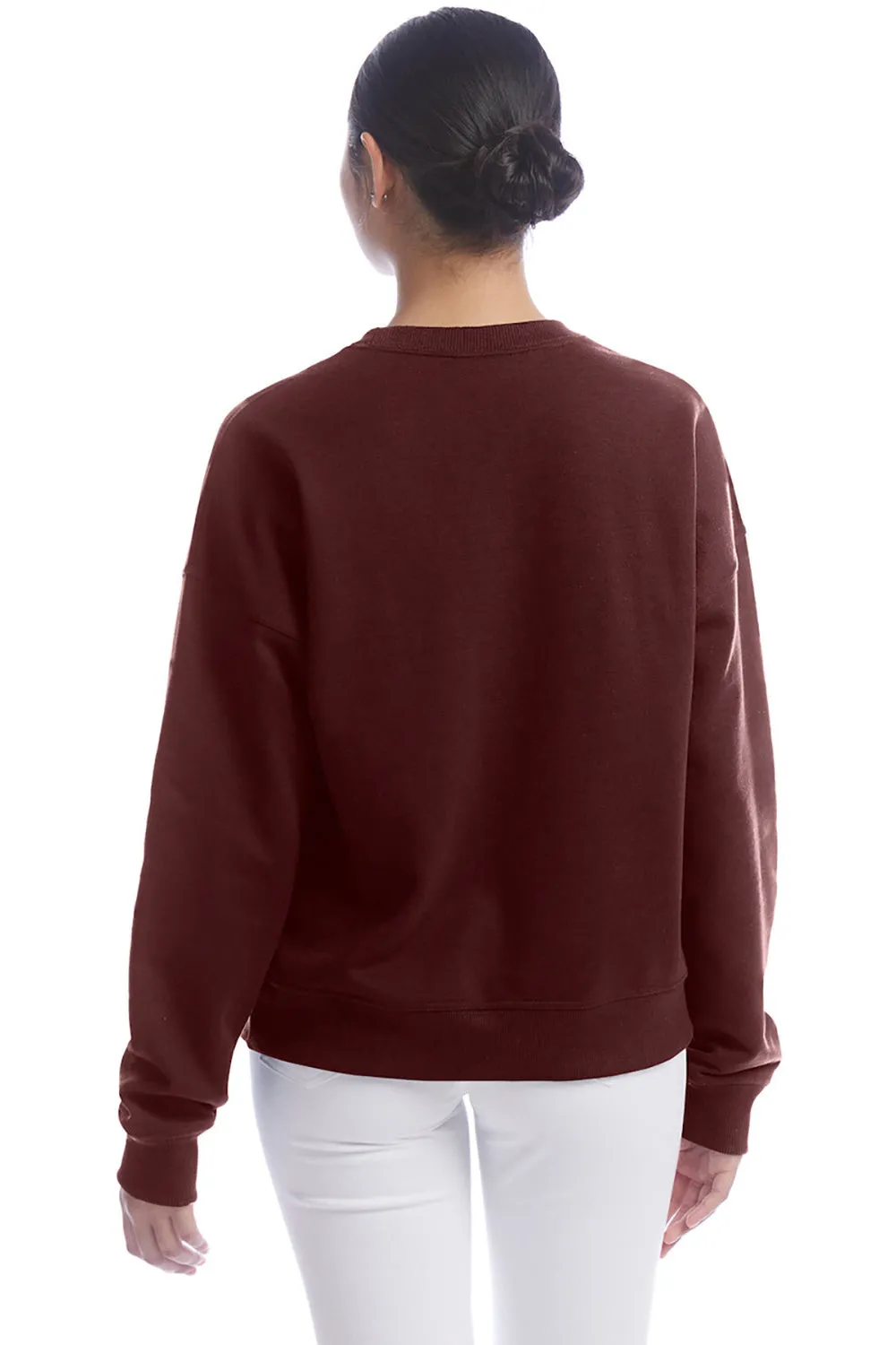Champion Damen PowerBlend Crewneck Sweatshirt - Kastanienbraun