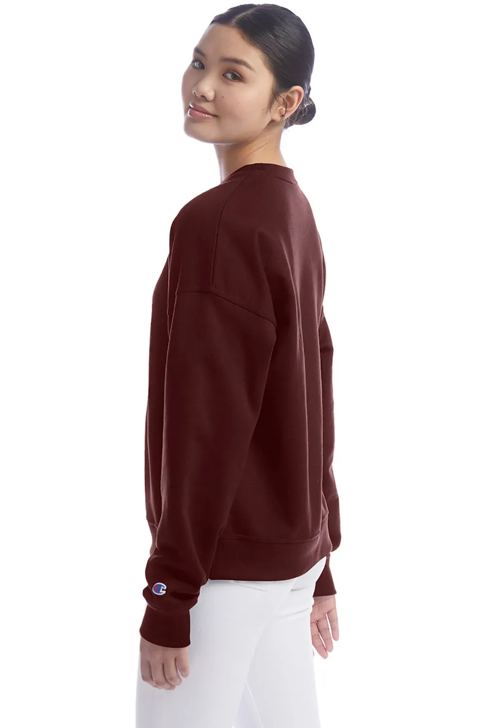 Champion Damen PowerBlend Crewneck Sweatshirt - Kastanienbraun