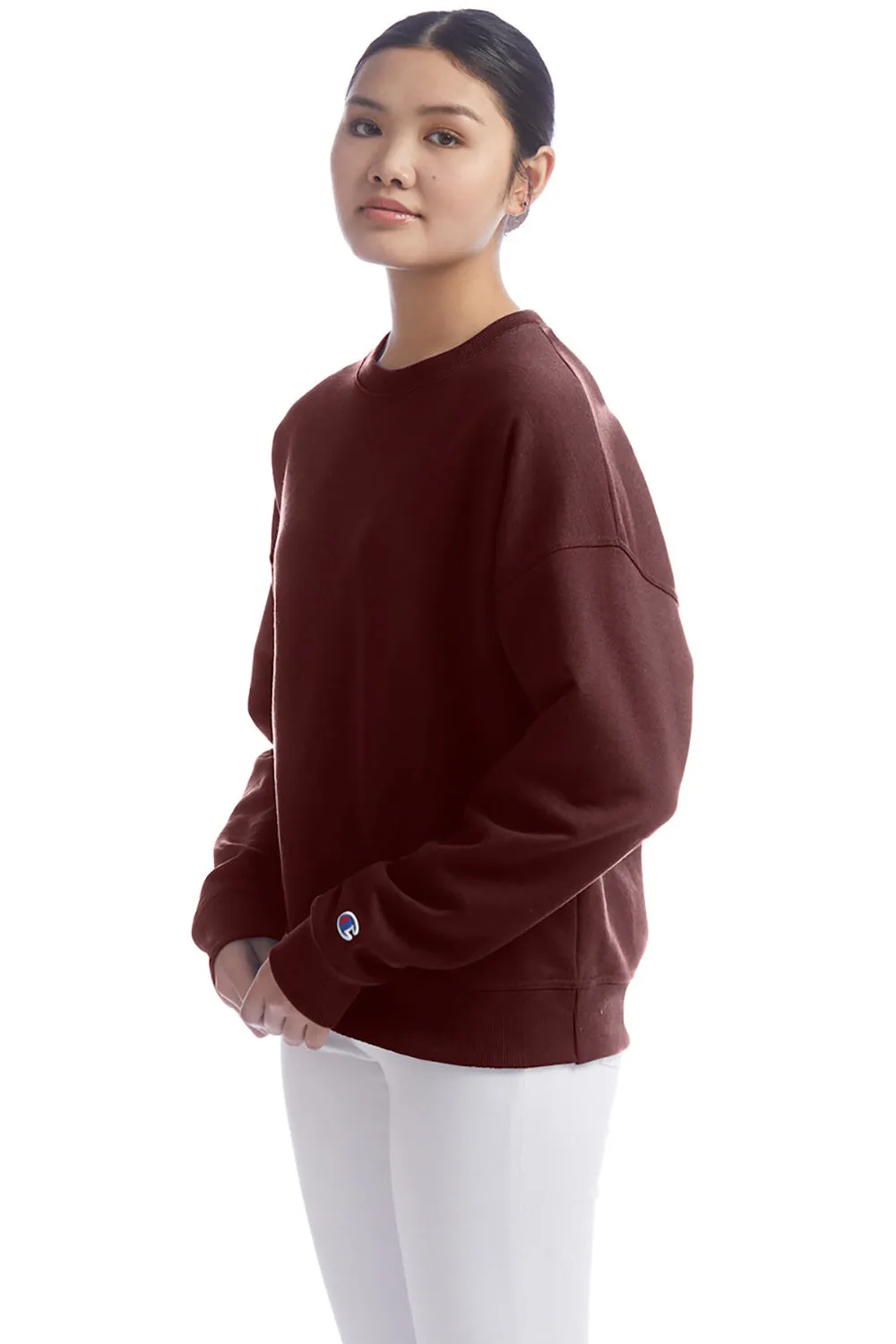 Champion Damen PowerBlend Crewneck Sweatshirt - Kastanienbraun