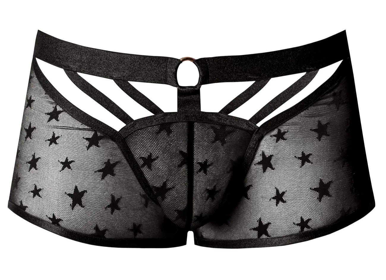 Bekleidung_Herren Power_Herrenunterwäsche Male Power 122-291 Love Star Short mit Ring Farbe Schwarz
