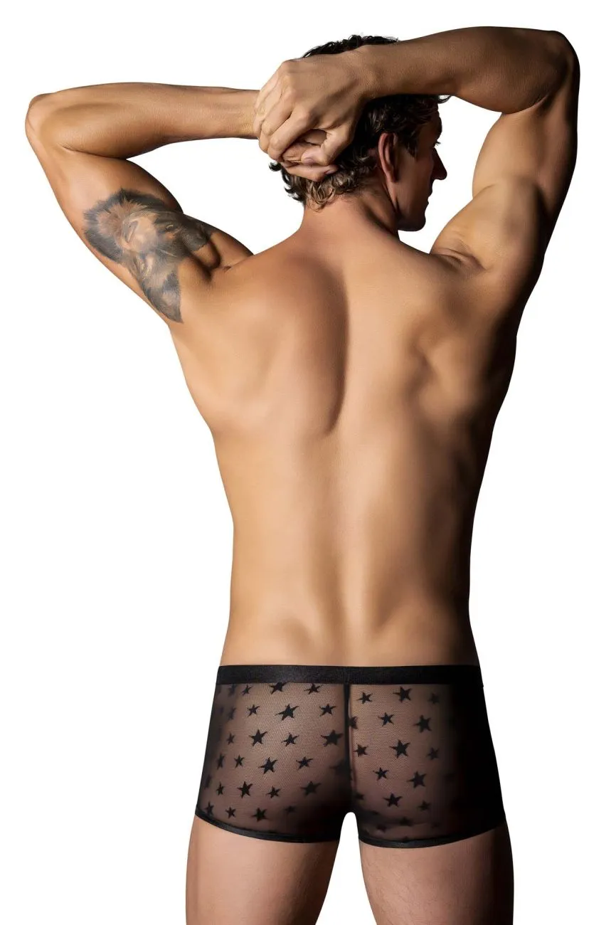 Bekleidung_Herren Power_Herrenunterwäsche Male Power 122-291 Love Star Short mit Ring Farbe Schwarz