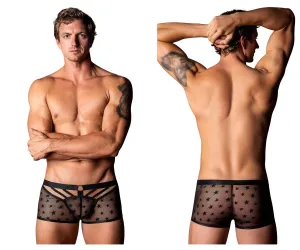 Bekleidung_Herren Power_Herrenunterwäsche Male Power 122-291 Love Star Short mit Ring Farbe Schwarz