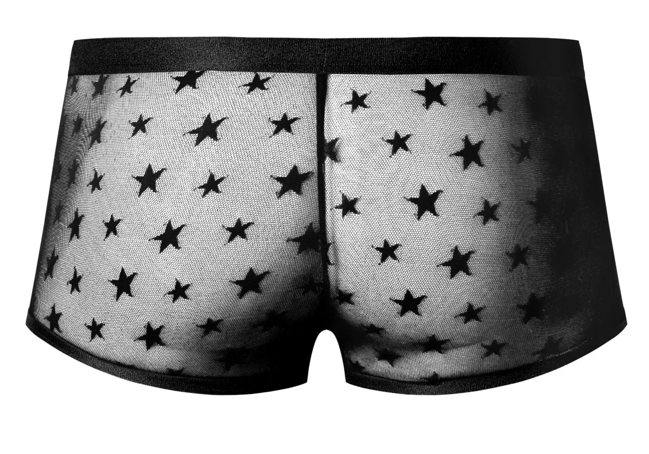 Bekleidung_Herren Power_Herrenunterwäsche Male Power 122-291 Love Star Short mit Ring Farbe Schwarz