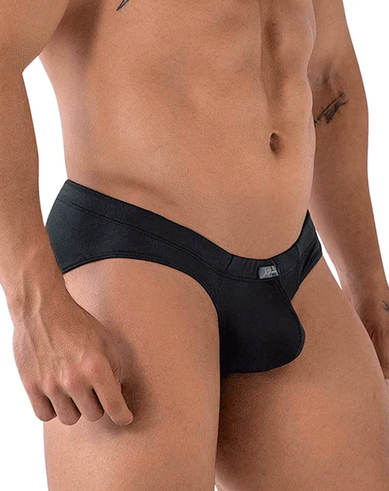 Clothing_Xtremen_Herrenunterwäsche Xtremen 91207b Mikrofaser-Slip Schwarz
