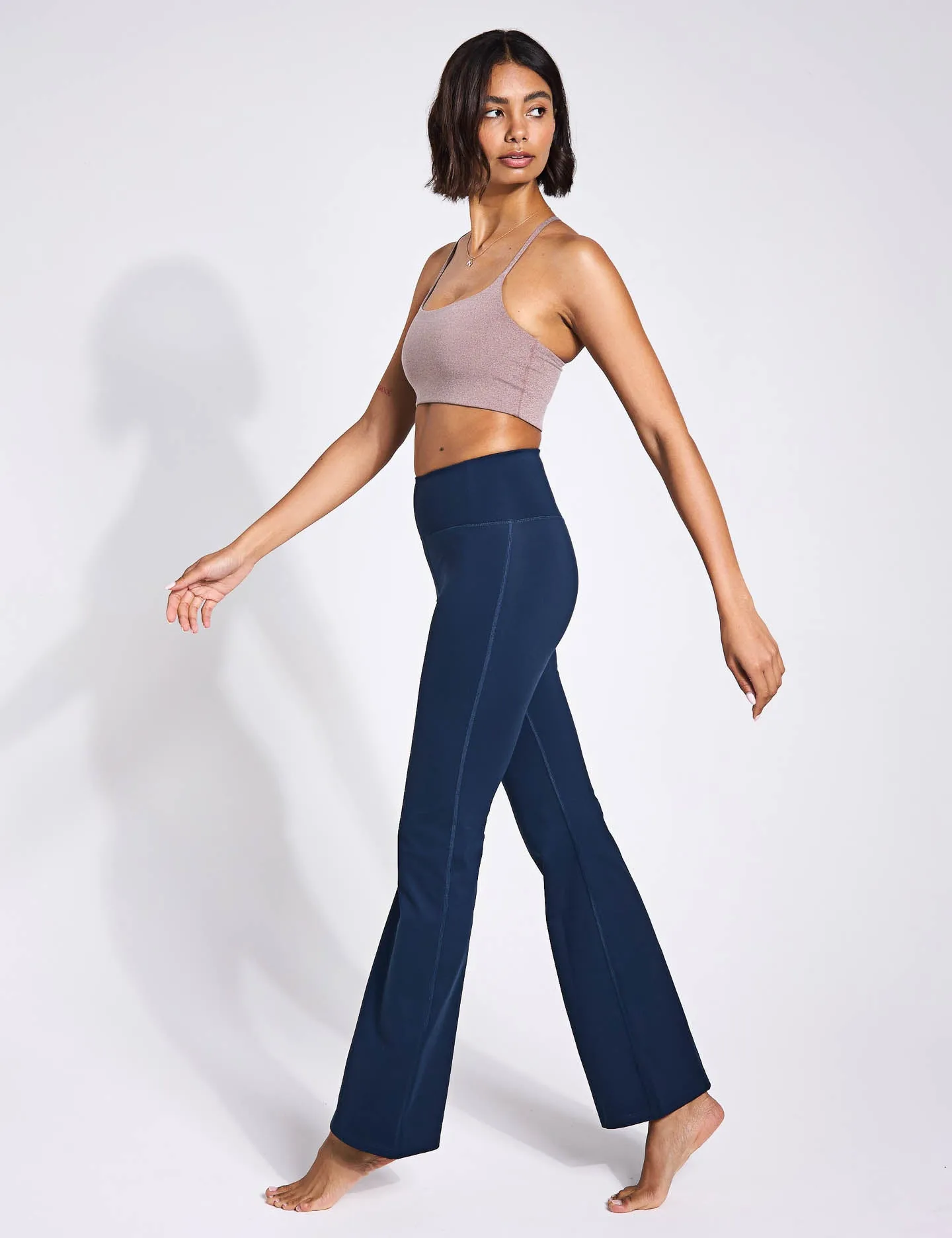 Kompressions-Flare-Legging - Mitternacht
