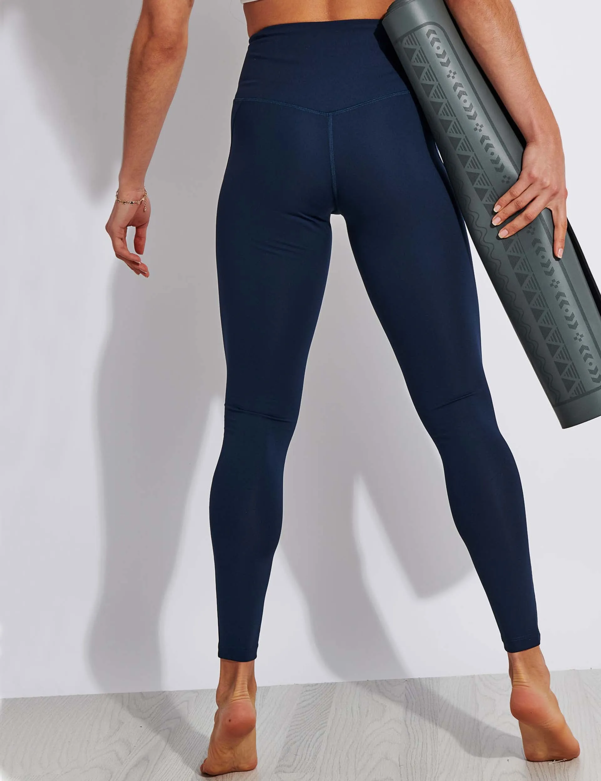 Kompressions-Hochtaillierte Leggings - Mitternacht