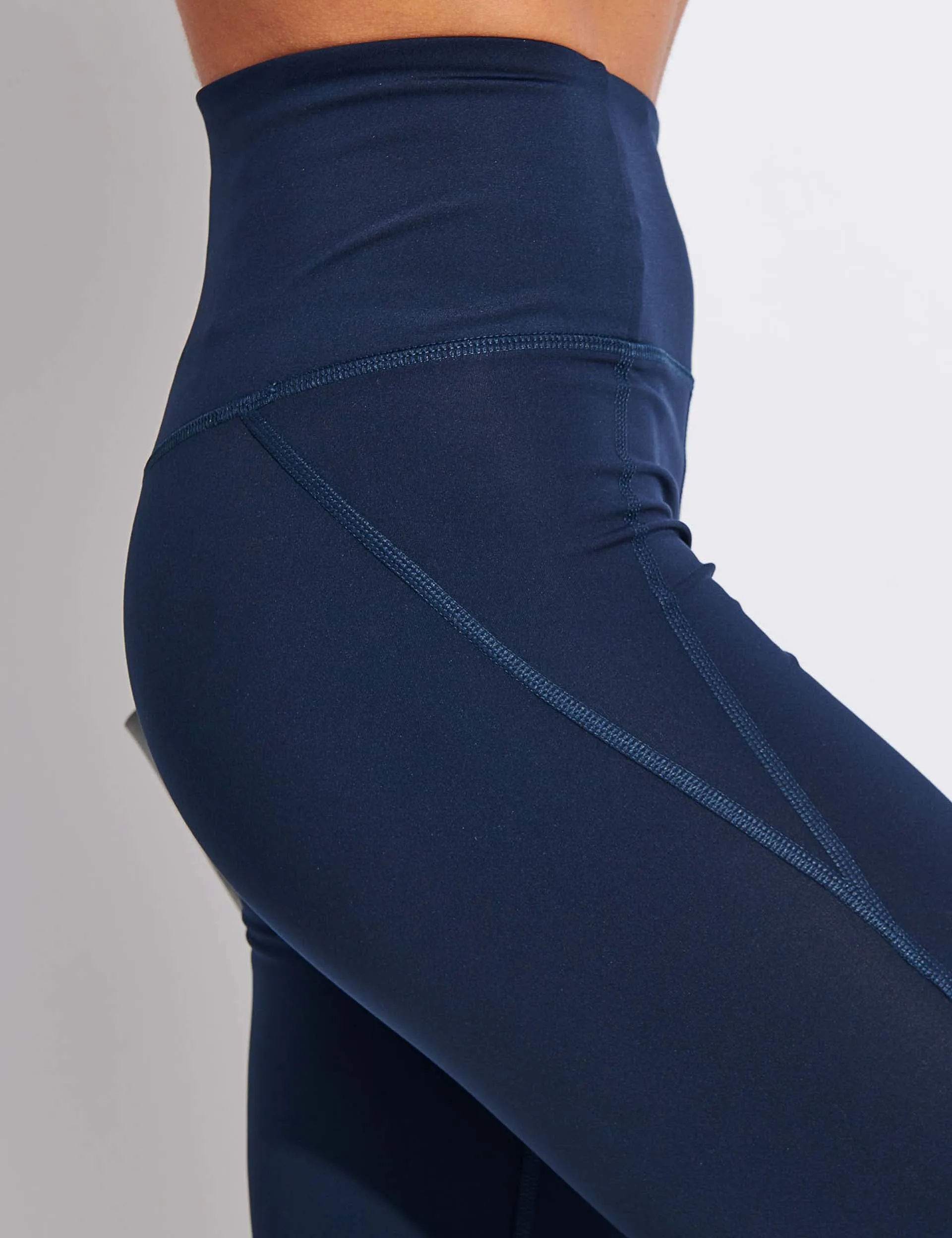 Kompressions-Hochtaillierte Leggings - Mitternacht