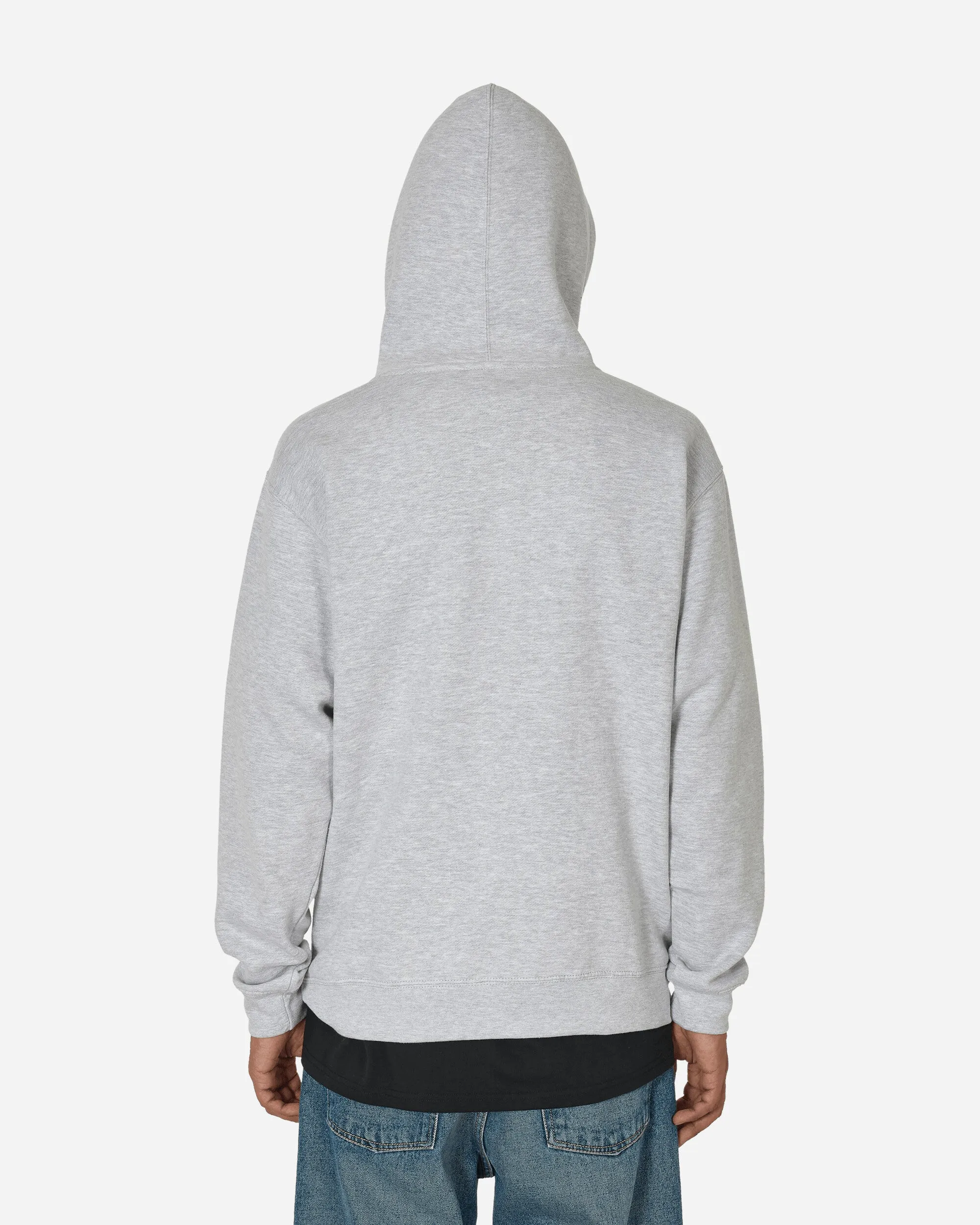 Gebogenes Logo Hoodie Heather Grau