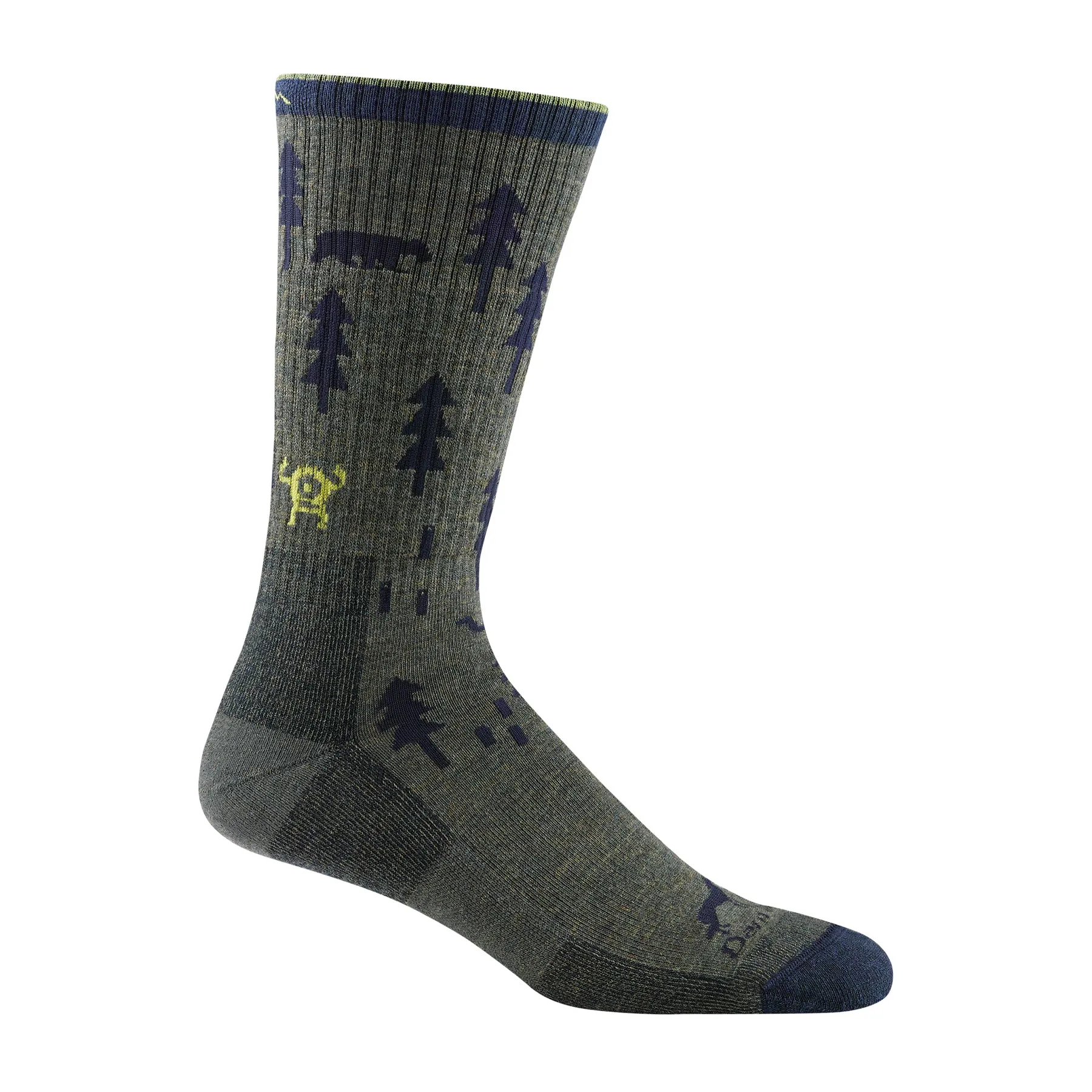 Darn Tough Socken ABC Boot Mittelgewicht Dämpfung Wald