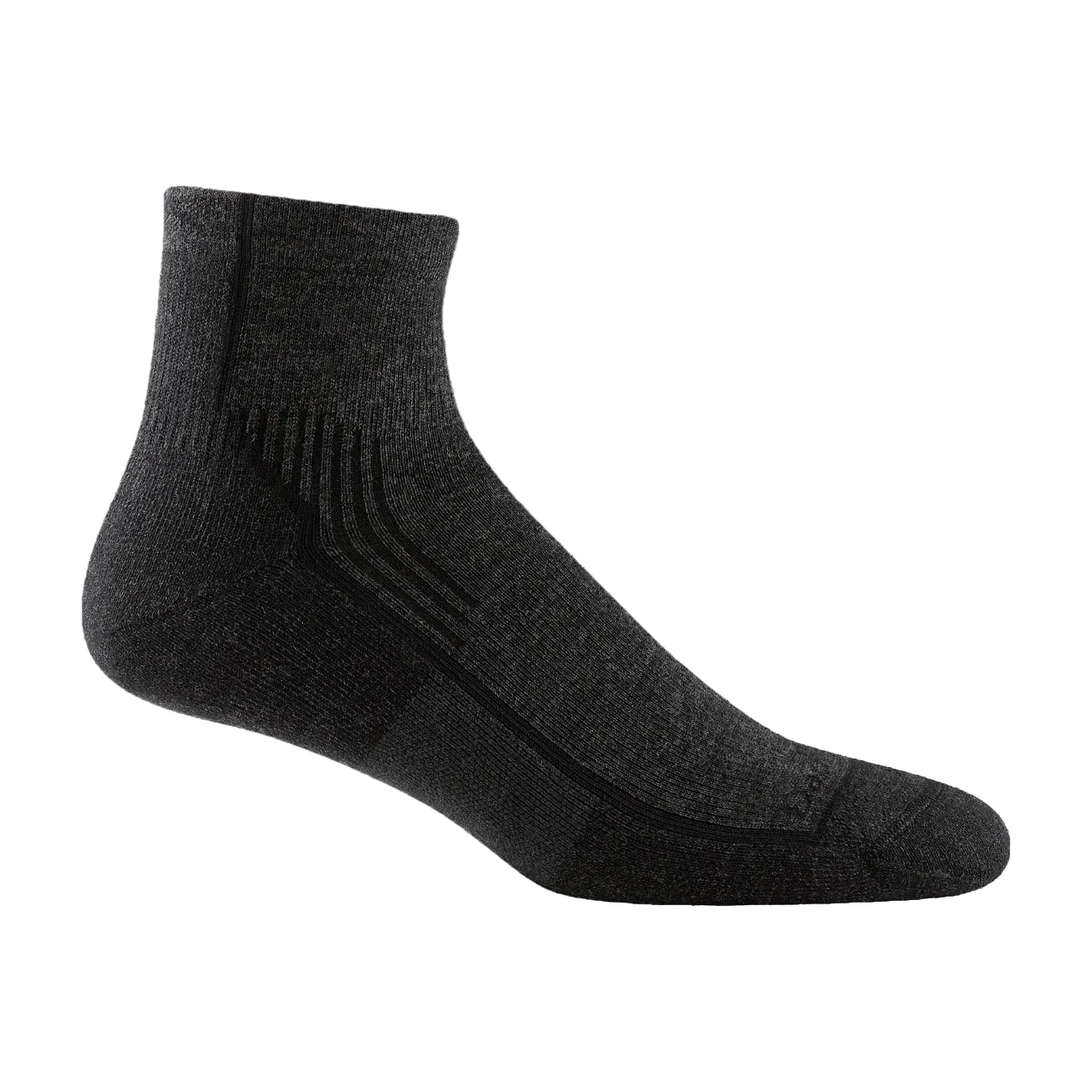 Darn Tough Socken Herren Wanderer 1/4 Midweight Wanderstütze Onyx