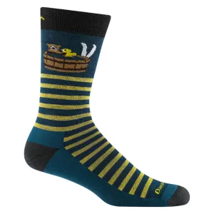 Darn Tough Socken Herren Wild Life Crew Leichtgewicht Lifestyle mit Polsterung Dunkles Petrol