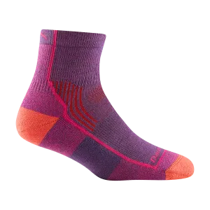 Darn Tough Socken Damen Wander 1/4 Socke Mittelgewicht Polsterung Beere