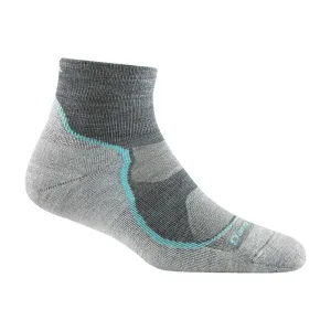 Darn Tough Socken Damen Light Hiker 1/4 Leichtgewichtige Wanderung mit Polsterung Schiefer