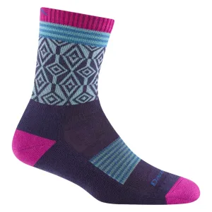 Darn Tough Socken Damen Sobo Micro Crew Leichtgewicht mit Polsterung Brombeere